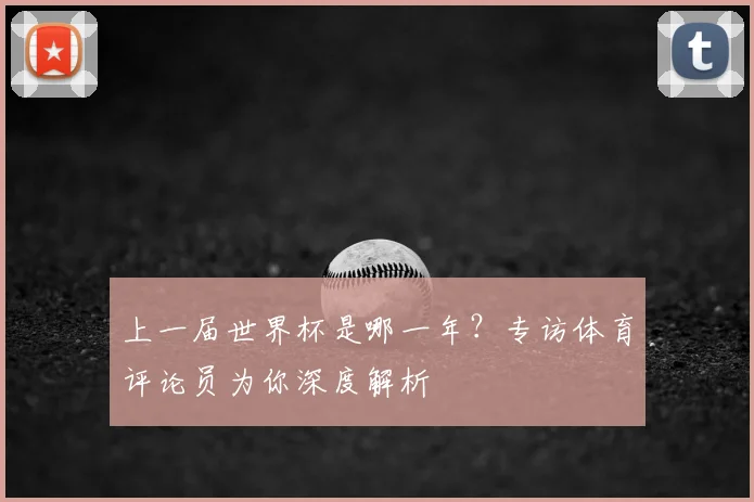 上一届世界杯是哪一年?专访体育评论员为你深度解析
